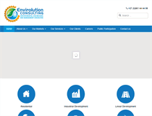 Tablet Screenshot of envirolution.co.za